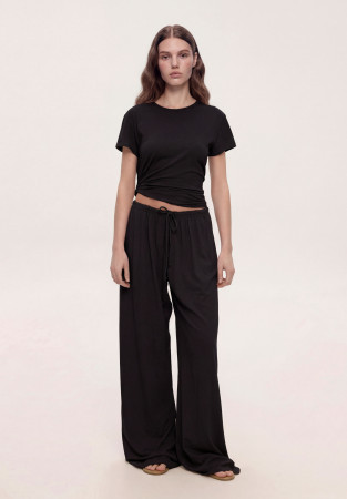  Футболка базовая из джерси черная